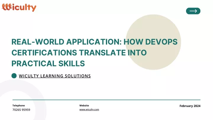 real world application how devops certifications