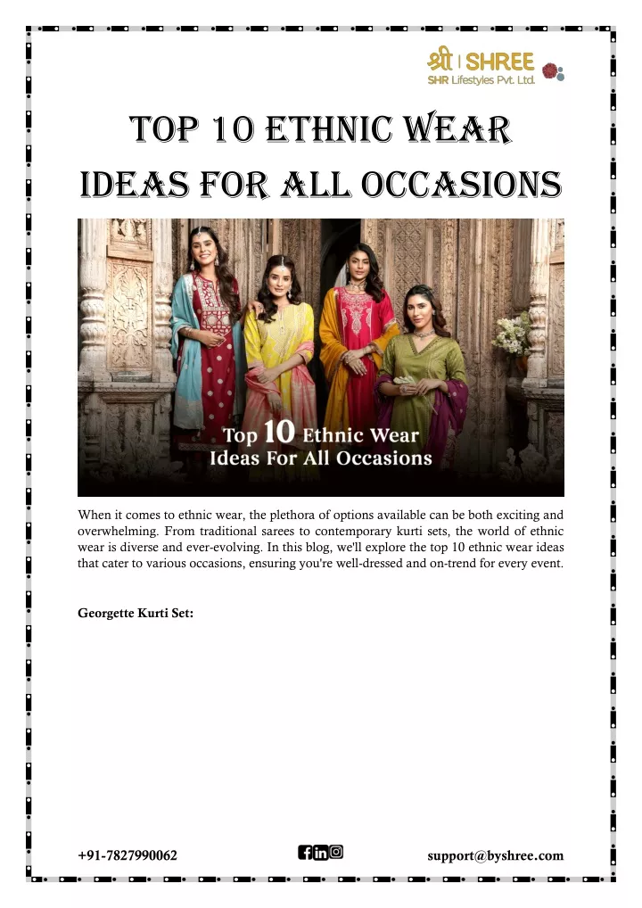 top 10 ethnic wear ideas for all occasions