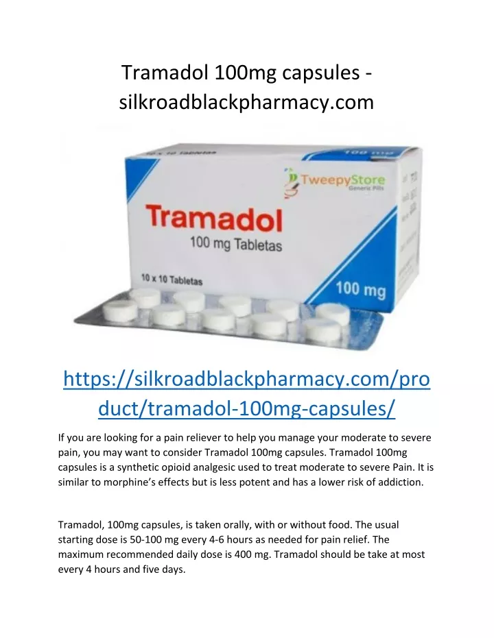 tramadol 100mg capsules silkroadblackpharmacy com