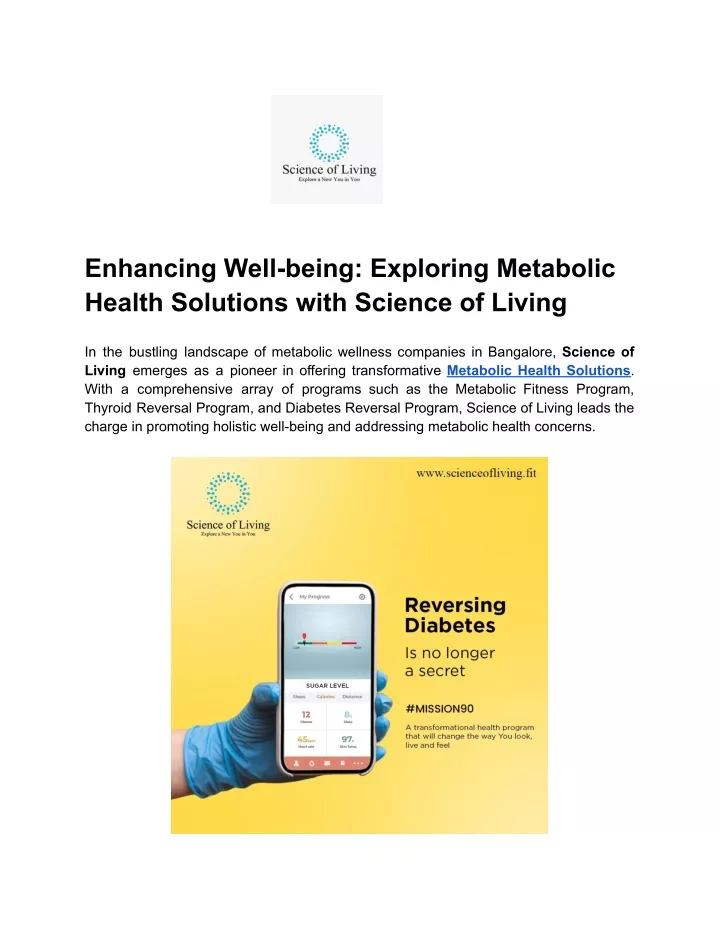 enhancing well being exploring metabolic health