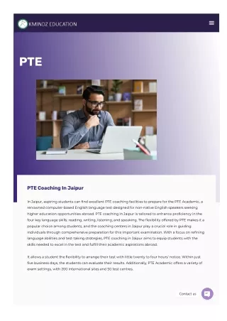 PTE coaching in Jaipur