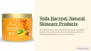 Veda Harvest Natural Skincare Products