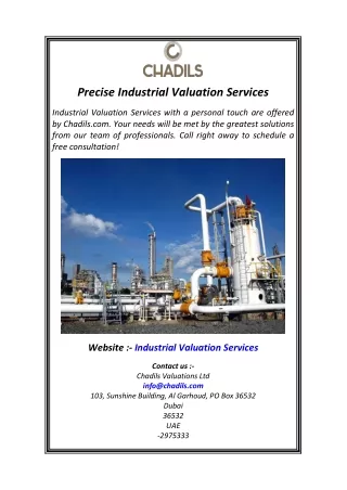Precise Industrial Valuation Services
