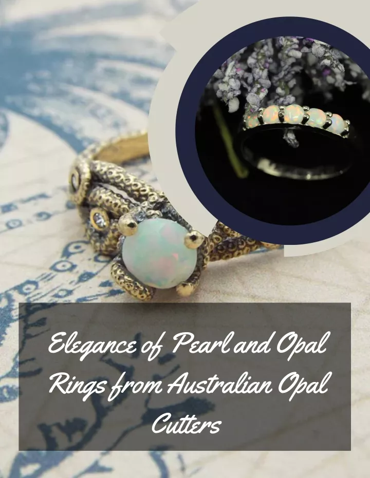 elegance of pearl and opal rings from australian