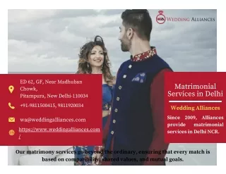 Premium Matrimonial Services in Delhi