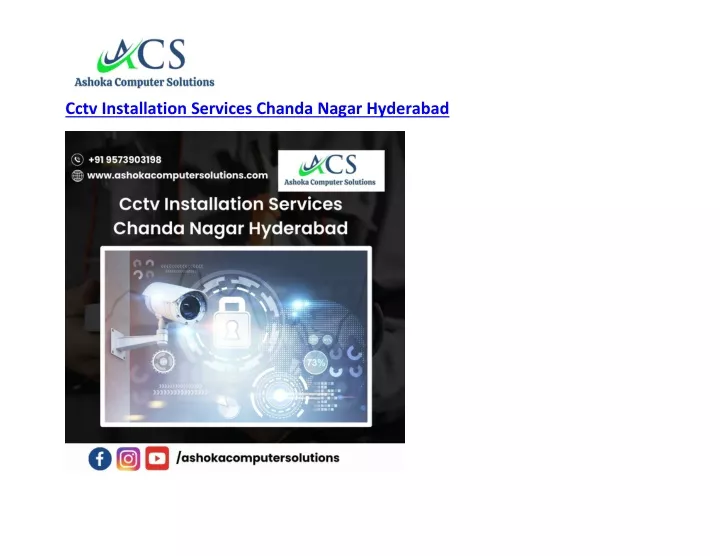 cctv installation services chanda nagar hyderabad