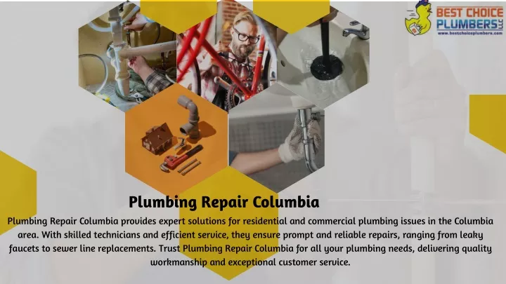 plumbing repair columbia