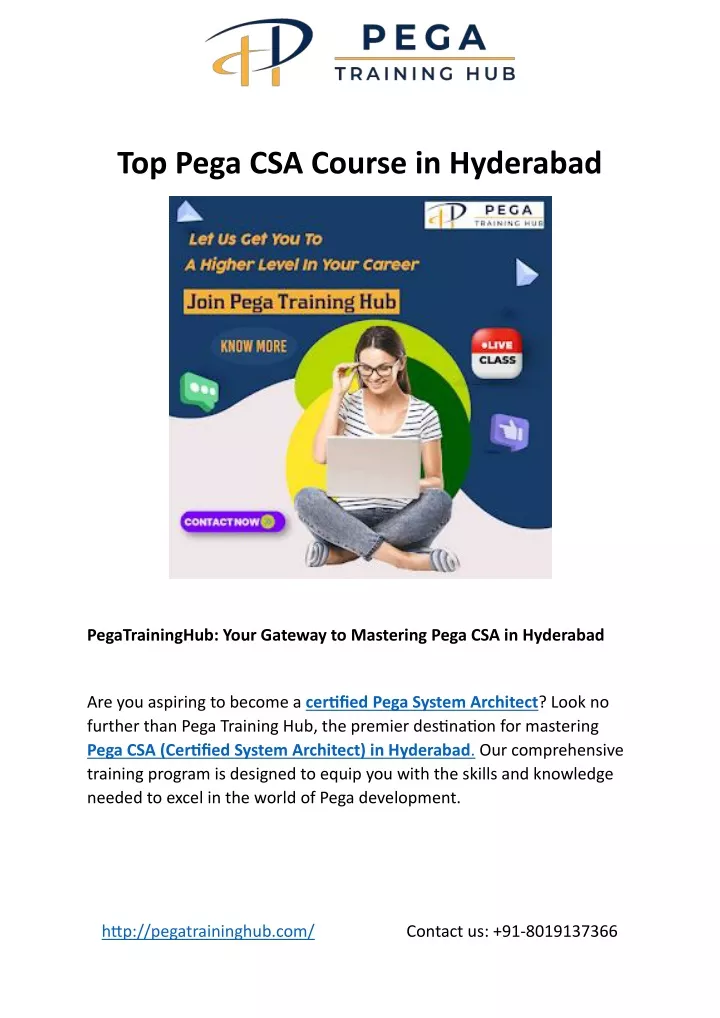 top pega csa course in hyderabad