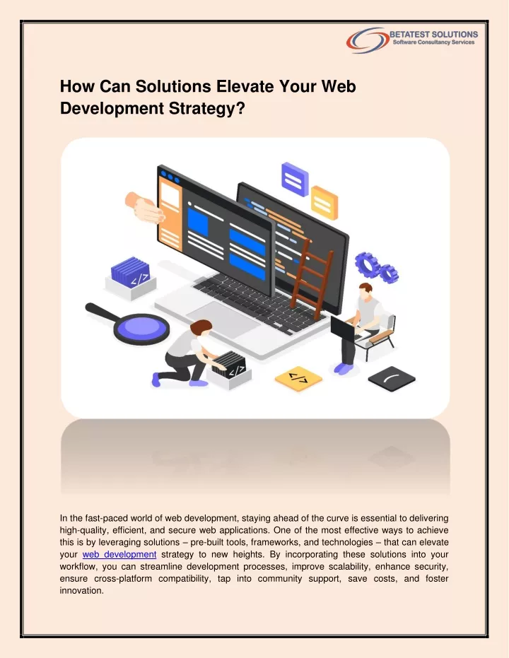 how can solutions elevate your web development