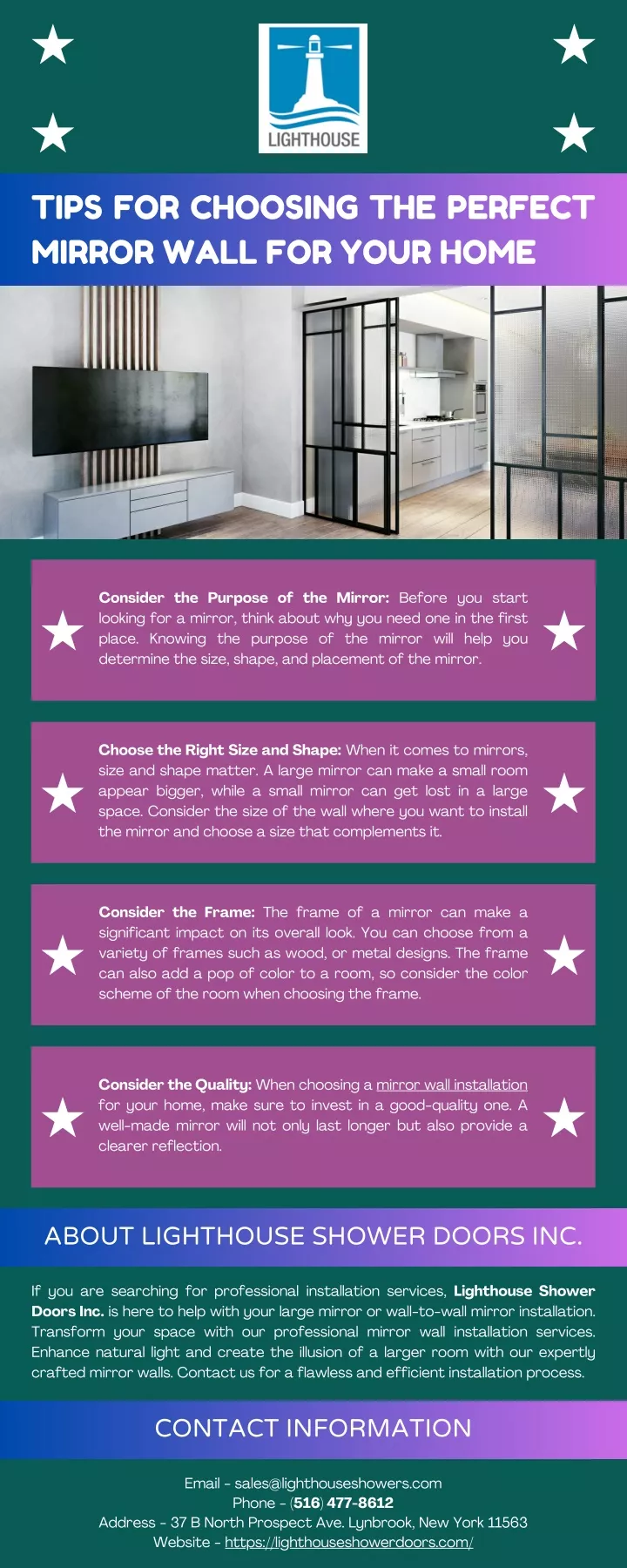 tips for choosing the perfect mirror wall