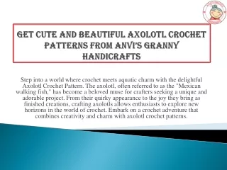 axolotl crochet pattern