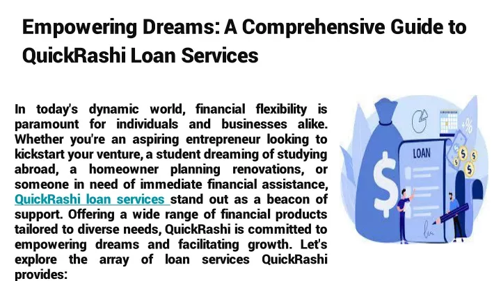 empowering dreams a comprehensive guide to quickrashi loan services