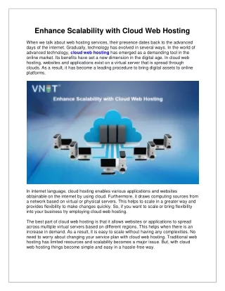 enhance scalability with cloud web hosting