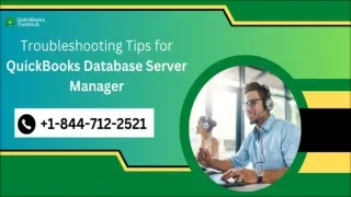 Troubleshooting Tips for QuickBooks Database Server Manager