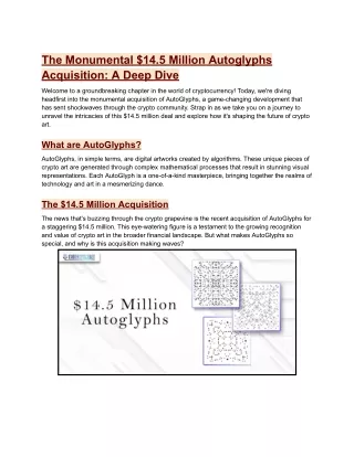 The Monumental $14.5 Million Autoglyphs Acquisition_ A Deep Dive