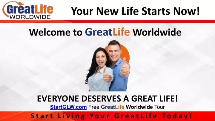 your new life starts now