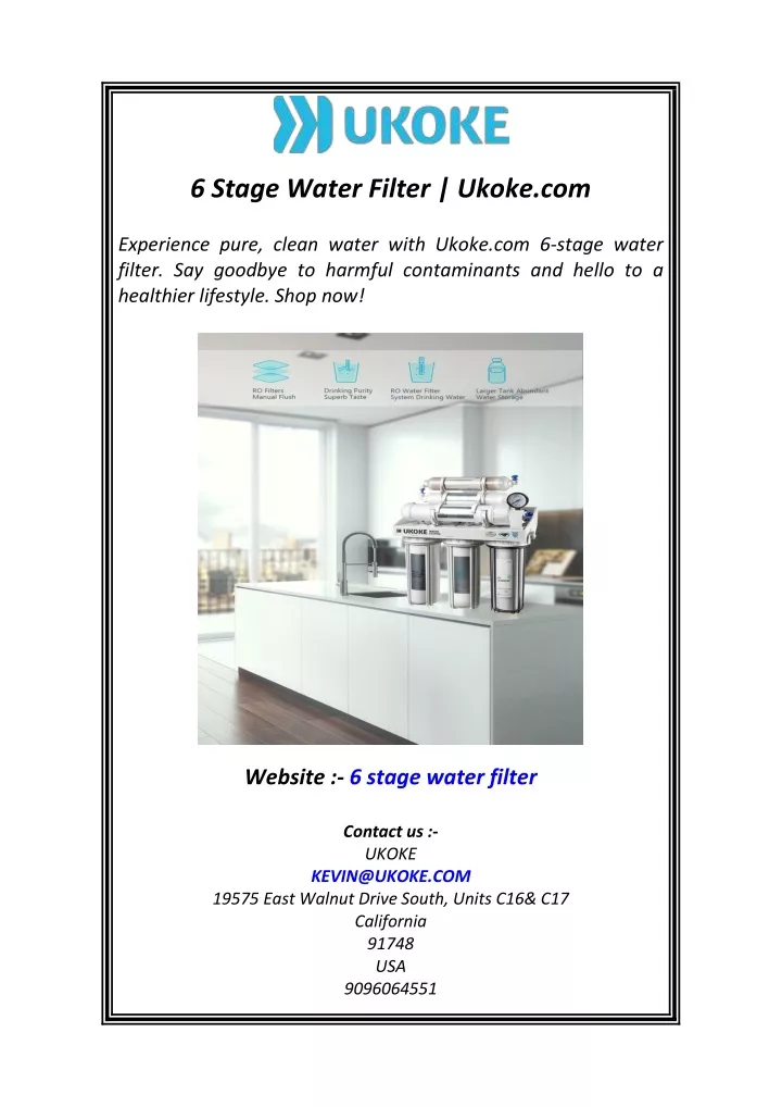 6 stage water filter ukoke com