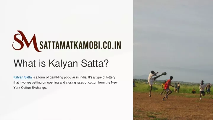 what is kalyan satta