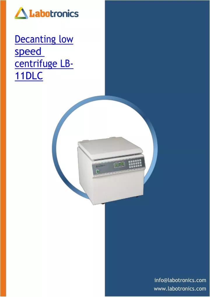decanting low speed centrifuge lb 11dlc