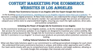 (02) content marketing for Ecommerce websites in Los Angeles (PPT)
