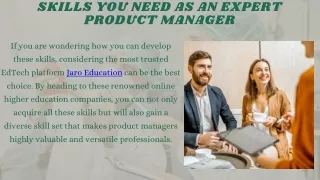 Skills You Need As An Expert Product Manager