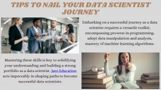 Tips To Nail Your Data Scientist Journey