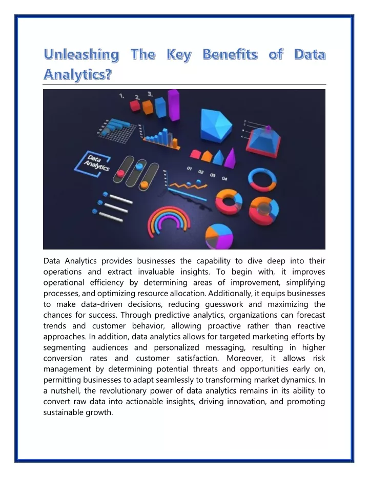 data analytics provides businesses the capability