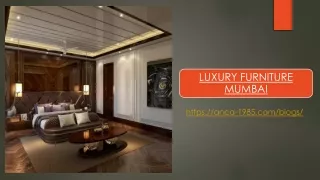 Luxury Furniture Mumbai