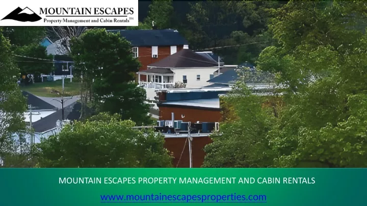 mountain escapes property management and cabin