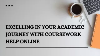 Excelling in Your Academic Journey with Coursework Help Online