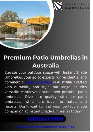 Premium Patio Umbrellas in Australia