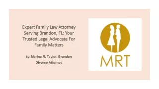 Family Law Attorney Brandon FL