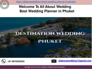 Best Wedding Planner in Phuket