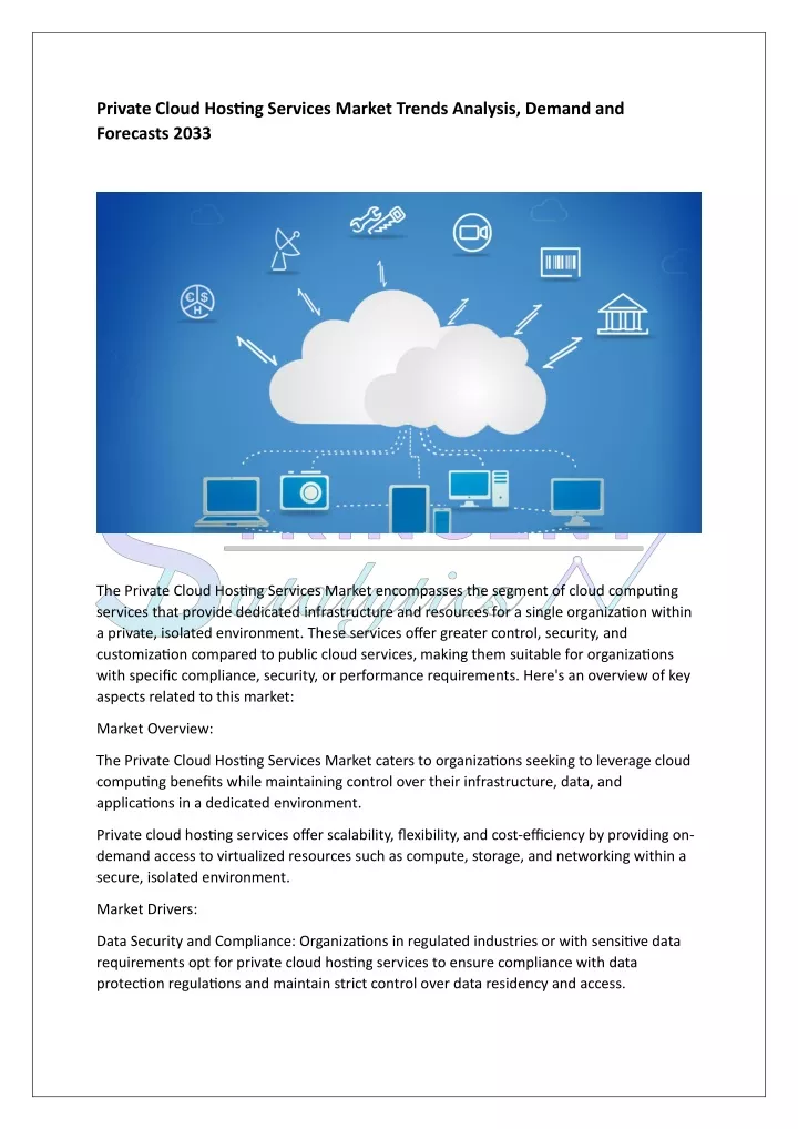 private cloud hosting services market trends
