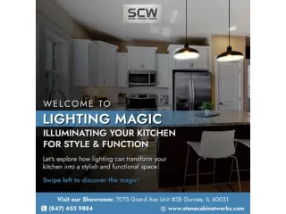 Light-up your Kitchen style with our experts of kitchen remodeler in Rockford-Stone Cabinet Works