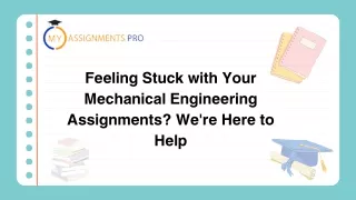 feeling stuck with your mechanical engineering