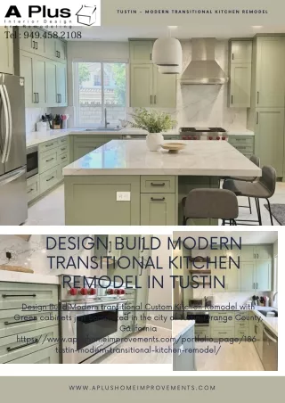 Design Build Modern transitional Kitchen Remodel in Tustin