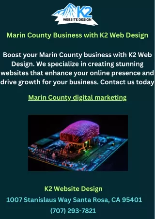 marin county business with k2 web design