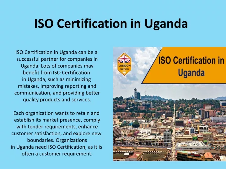 iso certification in uganda