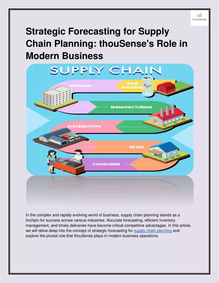 strategic forecasting for supply chain planning