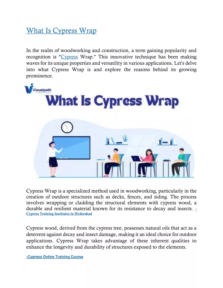 what is cypress wrap