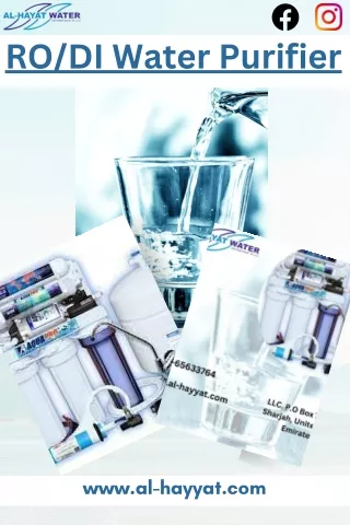 Water Purifiers in Sharjah |AL-HAYAT WATER TREATMENT EQUIPMENT TR LLC