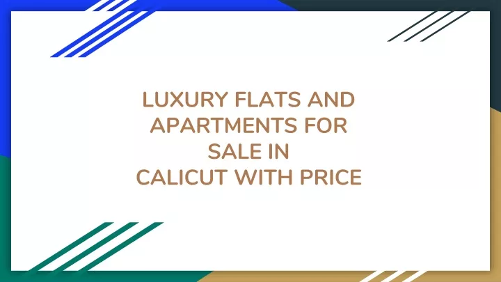 luxury flats and apartments for sale in calicut with price