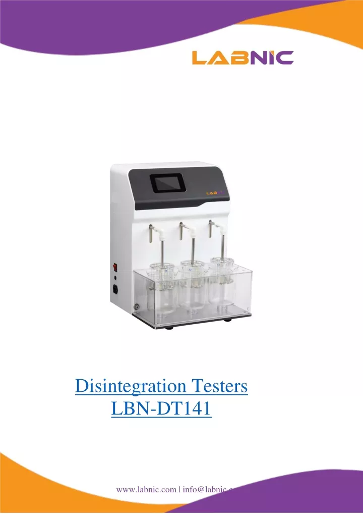 disintegration testers lbn dt141