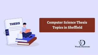 Computer Science Thesis  Topics in Sheffield
