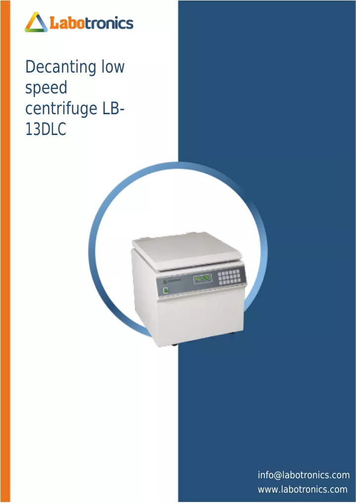 decanting low speed centrifuge lb 13dlc