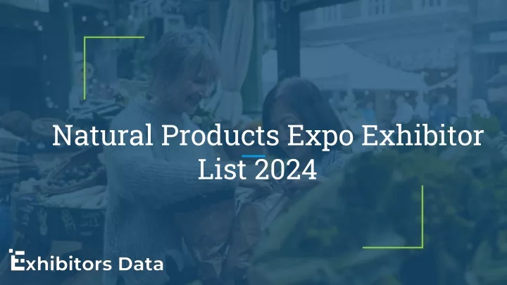 natural products expo exhibitor list 2024