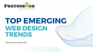 top emerging web design trends