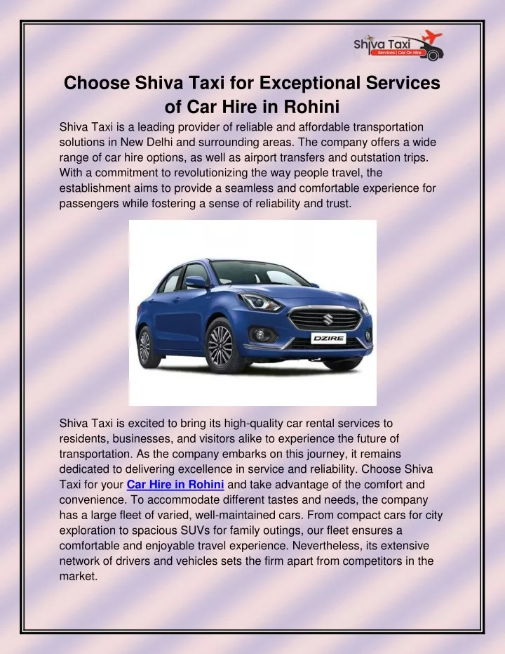 choose shiva taxi for exceptional services