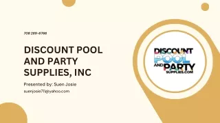 Discount Pool And Party Supplies, INC